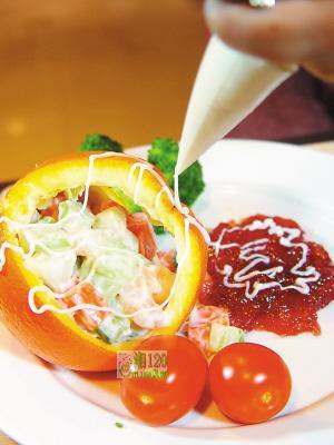 柳橙鲜虾沙拉速成秘籍